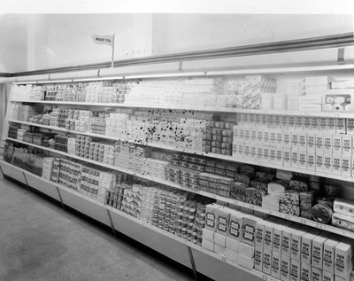 Tea and Sugar Aisle, Woolworths Store by English Photographer